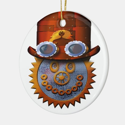 steampunk keramisch ornament (Links)
