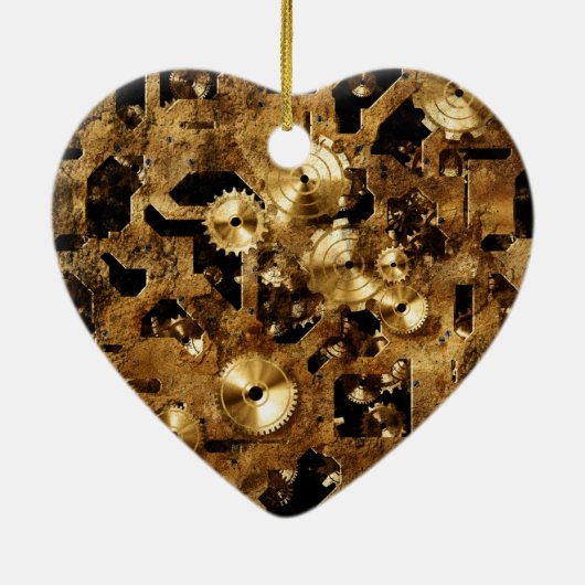 Steampunk Keramisch Ornament (Achterkant)