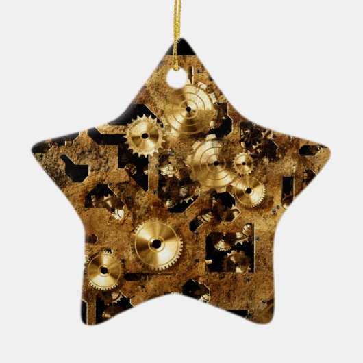 Steampunk Keramisch Ornament (Voorkant)