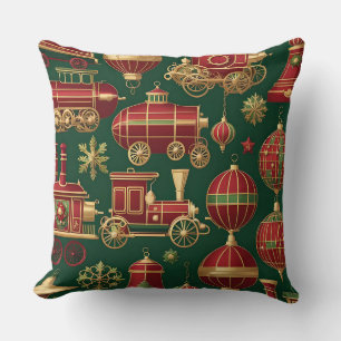 steampunk kerst ornamenten kussen