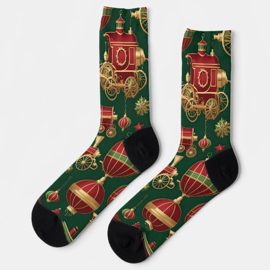 steampunk kerst ornamenten sokken (Links)