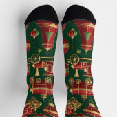 steampunk kerst ornamenten sokken (Top)