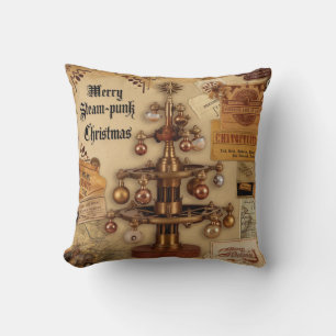 Steampunk Kerst Worp Kussen
