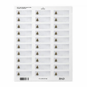 Steampunk kerstboom Adresetiketten Etiket (Full Sheet)