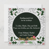 steampunk kerstboom - kerstboomfeestkaart feestdagenkaart (Achterkant)