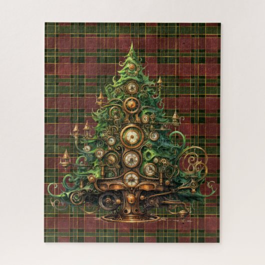 Steampunk Kerstboom puzzel Legpuzzel (Verticaal)