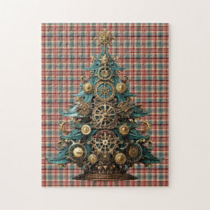 Steampunk Kerstboom puzzel Legpuzzel