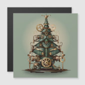Steampunk Kerstboom Retro Style (Voorkant / Achterkant)