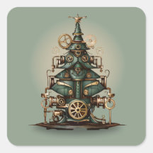 Steampunk Kerstboom  Retro Style
