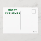 Steampunk Kerstbus Briefkaart (Achterkant)