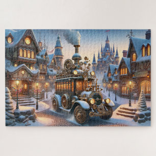 Steampunk Kerstbus Puzzel