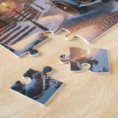 Steampunk Kerstbus Puzzel Legpuzzel (Zijkant)