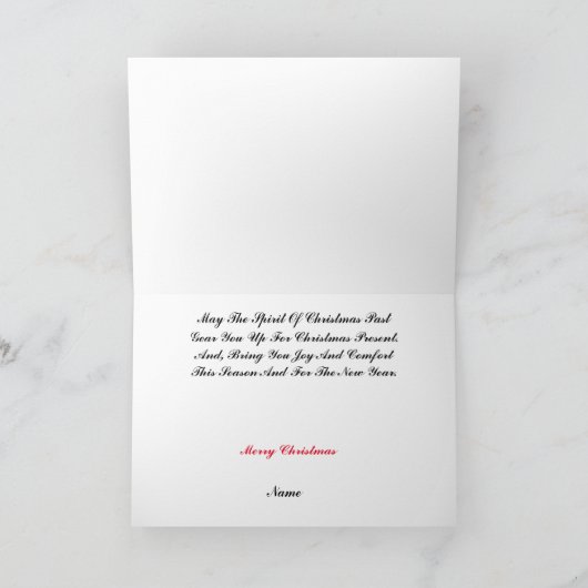 Steampunk-kerstkaart Kaart (Binnen)