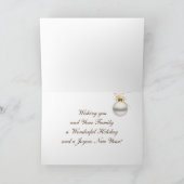 Steampunk Kerstman en rendier Kerstkaart Feestdagen Kaart (Binnen)