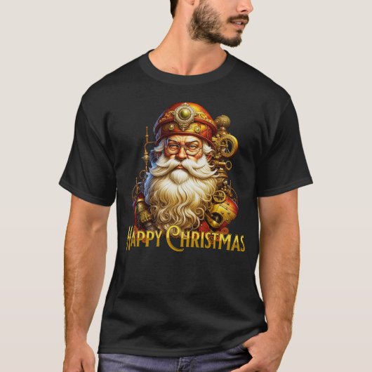 Steampunk Kerstman T-shirt (Voorkant)