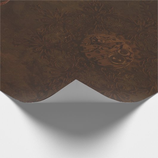 Steampunk Kerstmis Cadeaupapier (Hoek)