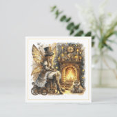 Steampunk Kerstmis – Fee bij de Haard (Staand voorkant)