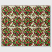 Steampunk Kerstmis ontwerp Cadeaupapier (Vlak)