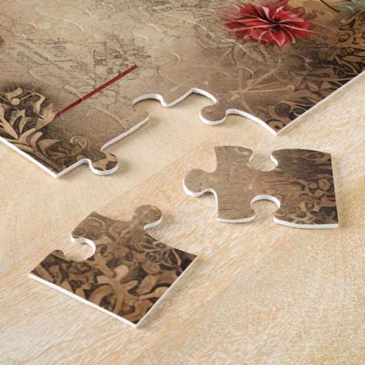 Steampunk Kerstpuzzel Legpuzzel (Zijkant)