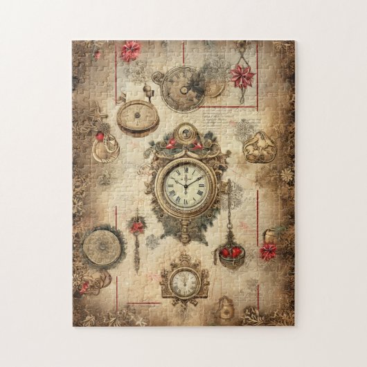 Steampunk Kerstpuzzel Legpuzzel (Verticaal)