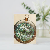 Steampunk-kerstversiering Feestdagenkaart (Staand voorkant)