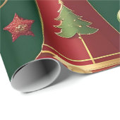 Steampunk kerstversiering inpakpapier (Rol Hoek)