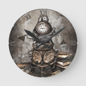 steampunk ketel | Spellbooks en klok (Voorkant)