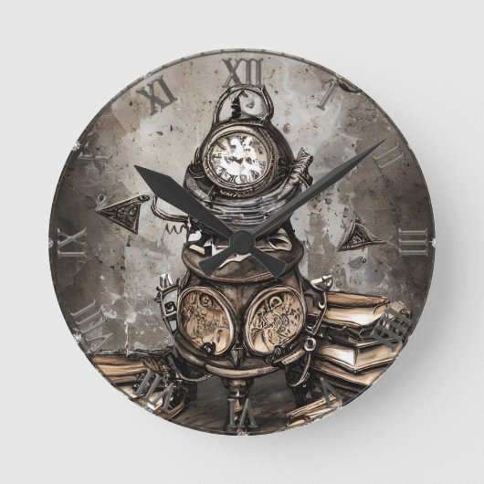 steampunk ketel | Spellbooks en klok (Voorkant)