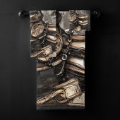 steampunk ketel | Spellbooks en klokken Bad Handdoek