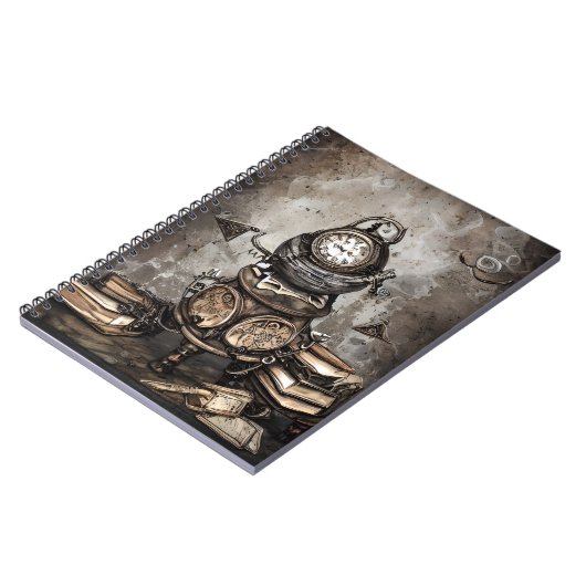  steampunk ketel | Spellbooks en klokken Notitieboek (Linkerzijde)
