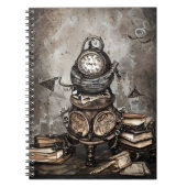  steampunk ketel | Spellbooks en klokken Notitieboek (Voorkant)