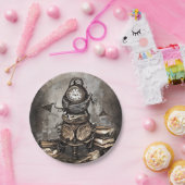  steampunk ketel | Spellbooks en klokken Papieren Bordje (Feest)