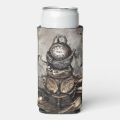 steampunk ketel | Spellbooks en klokken Seltzer Blikjeskoeler (Seltzer Voorkant)