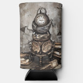 steampunk ketel | Spellbooks en klokken Seltzer Blikjeskoeler (Voorkant)