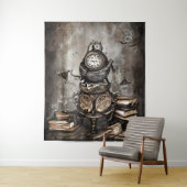 steampunk ketel | Spellbooks en klokken Wandkleed (In situ)