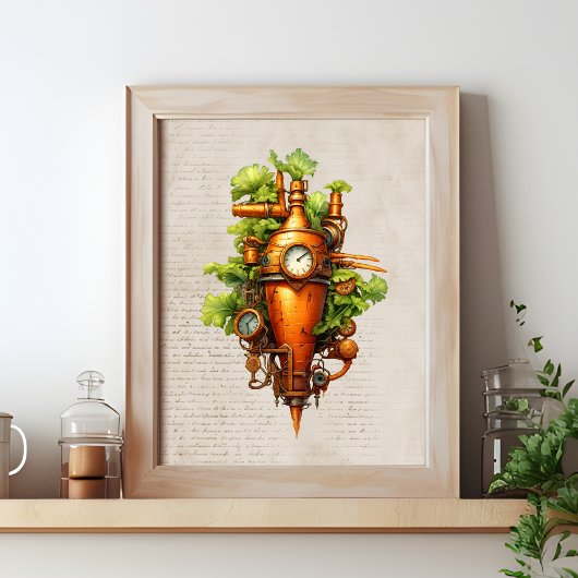 Steampunk keukenkunst, Wortel Poster