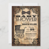 Steampunk  Kijk Baby shower Kaart (Voorkant)