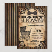 Steampunk  Kijk Baby shower Kaart (Voorkant / Achterkant)