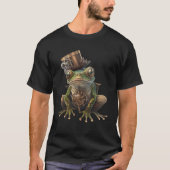 Steampunk Kikker Cilinder Retro Scifi Mechanical G T-shirt (Voorkant)