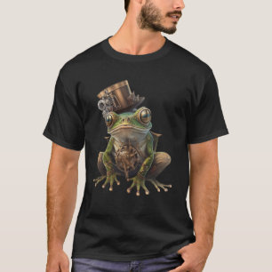 Steampunk Kikker Cilinder Retro Scifi Mechanical G T-shirt