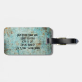 Steampunk Kikker Gepersonaliseerde Bagage Label (Achterkant horizontaal)