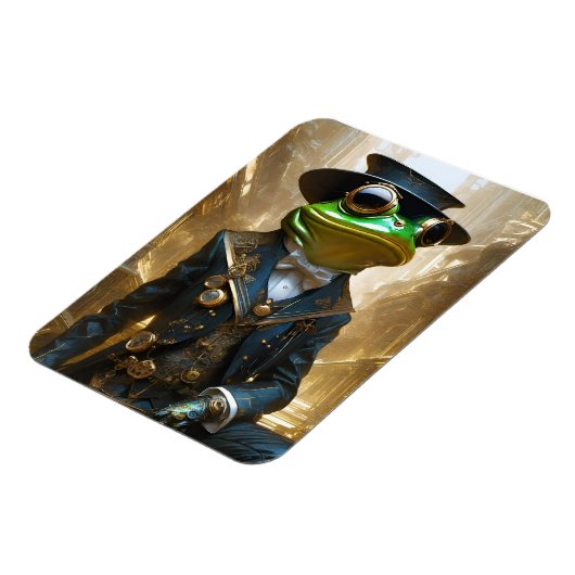 Steampunk kikkermagneet magneet (Linkerzijde)