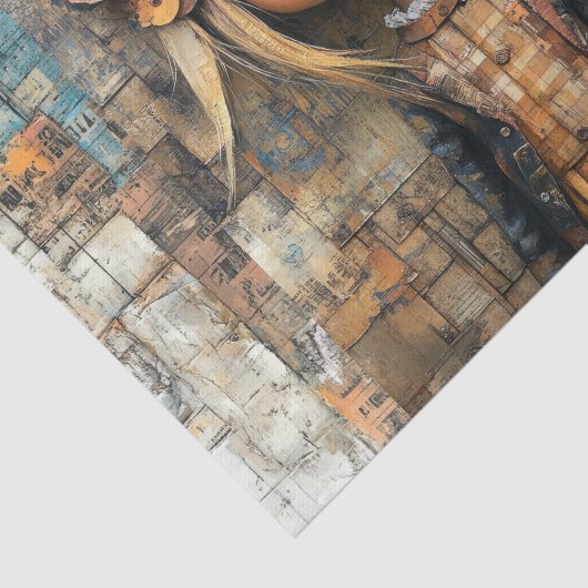 Steampunk Kinder II Tissuepapier (Detail)