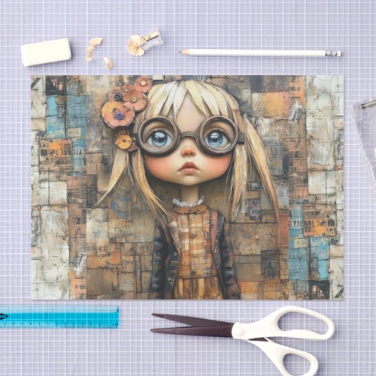 Steampunk Kinder II Tissuepapier (Craft)