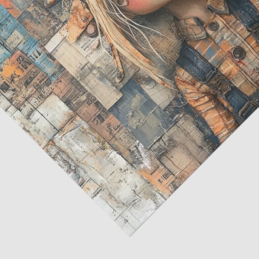 Steampunk Kinder III Tissuepapier (Detail)