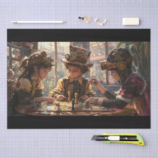 Steampunk Kinderen Tissuepapier (Craft)