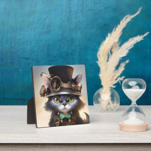 Steampunk Kitten Fotoplaat (Insitu)