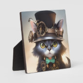 Steampunk Kitten Fotoplaat (Voorkant)