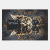 Steampunk Kitten, Fox Royal King, Highland Koe Inpakpapier Vel (Voorkant)