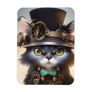 Steampunk Kitten Magneet